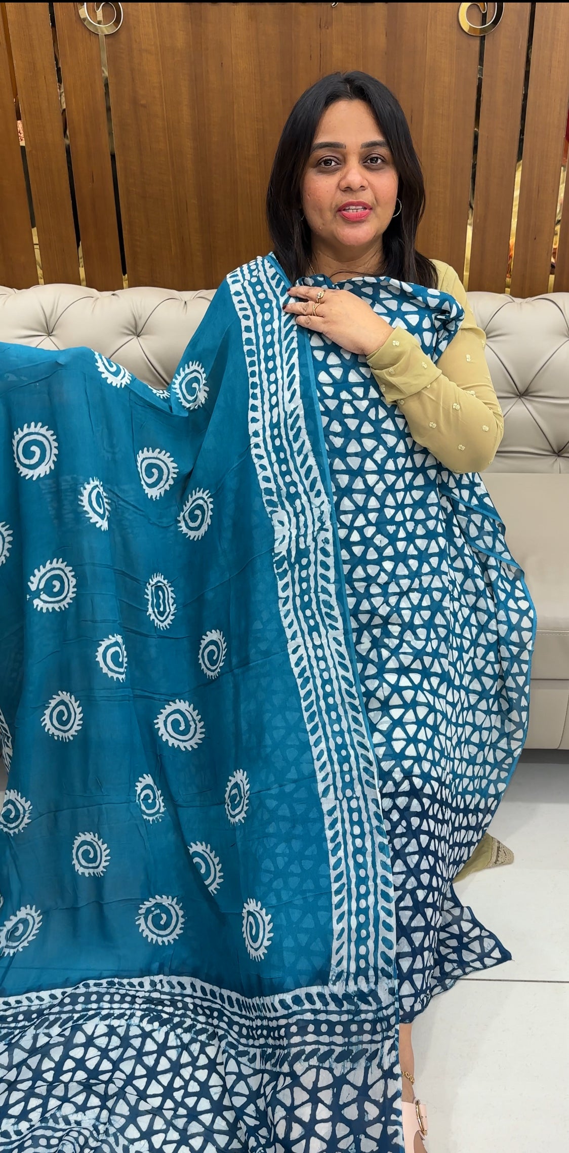 BATIK PRINTED UNSTITCHED SALWAR SUITS - IHA 27024