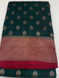 SEMI BANARASI SAREES - IHA 17448