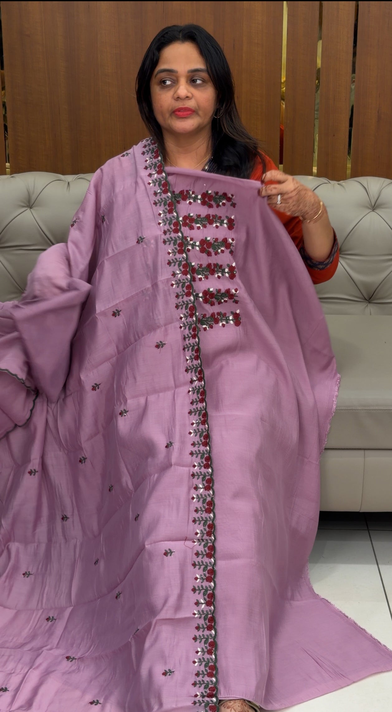 MALAI CHANDERI UNSTITCHED SALWAR SUITS - IHA 30086