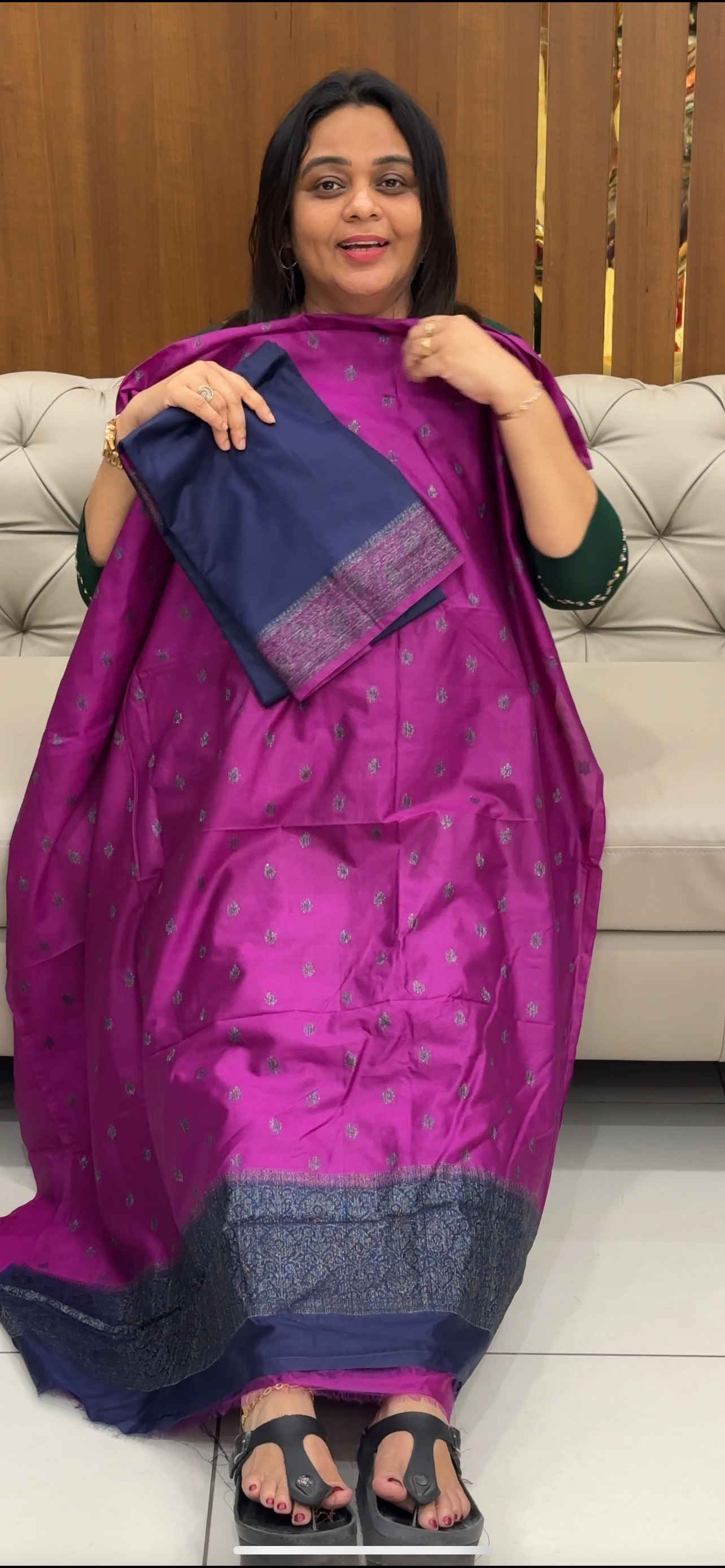 BANARASI TUSSUR UNSTITCHED SALWAR SUITS - IHA 28544