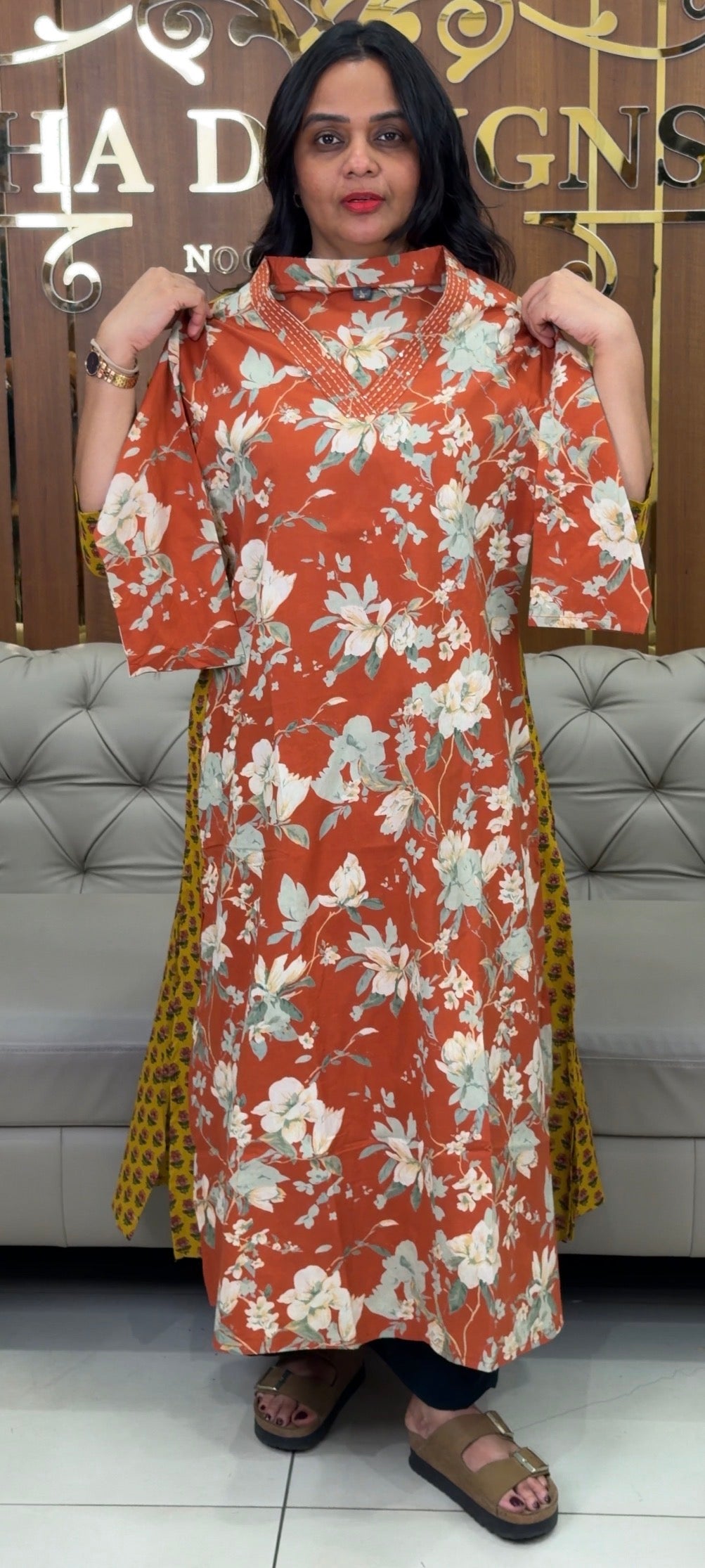 PRINTED COTTON TOPS - IHA 32522