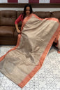 SEMI TUSSAR SAREE - IHA 15738