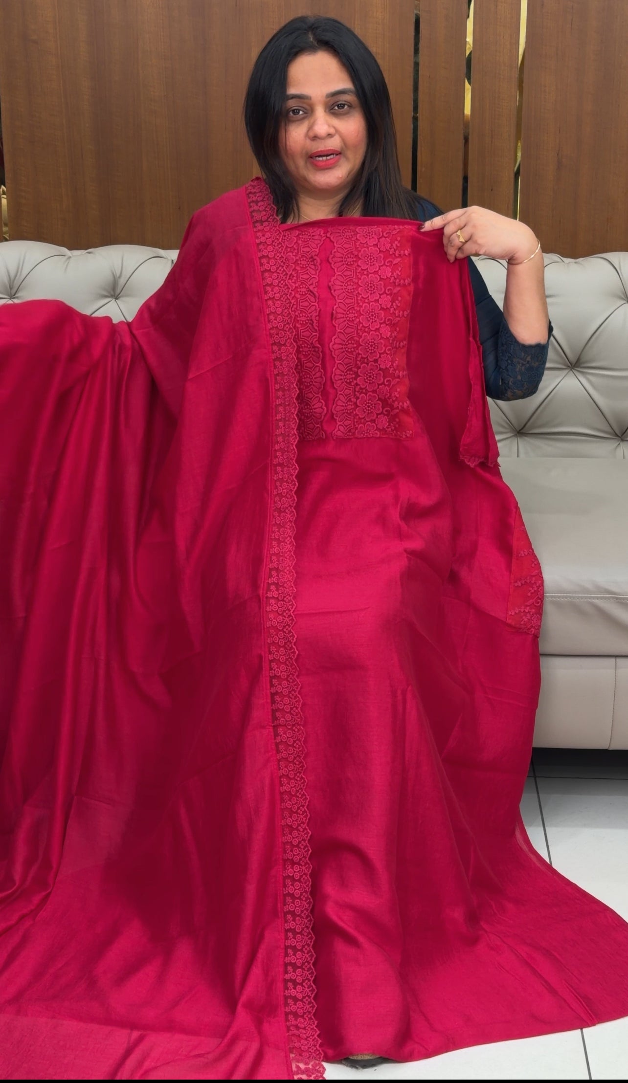 IHA'S IN-HOUSE SEMI RAW SILK UNSTITCHED SALWAR SUITS - IHA 29663