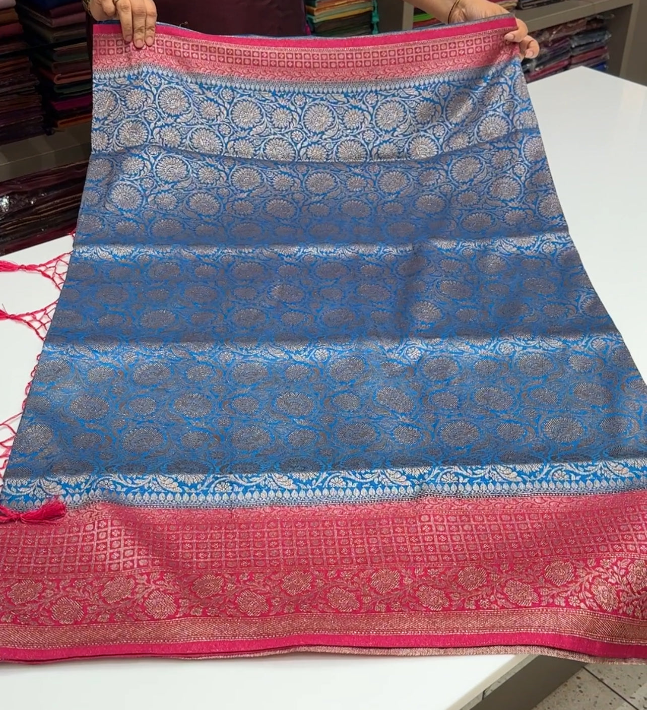 SEMI KATAN SAREES  - IHA 15234