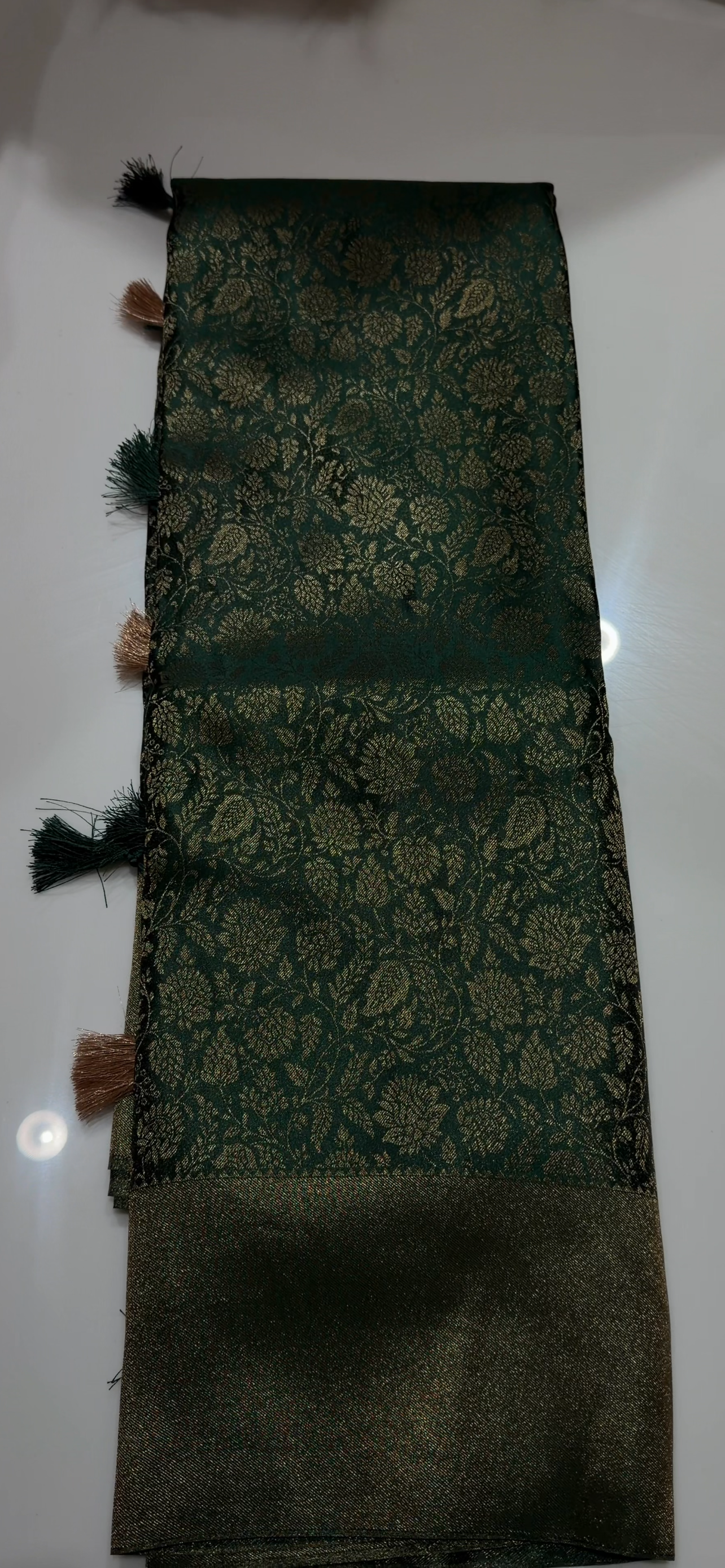 SEMI BROCADE SAREES - IHA 34536
