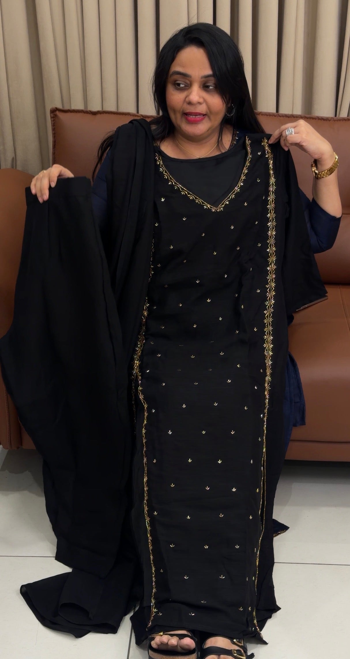 IHA'S IN-HOUSE SEMI RAW SILK UNSTITCHED SALWAR SUITS  - IHA 34784
