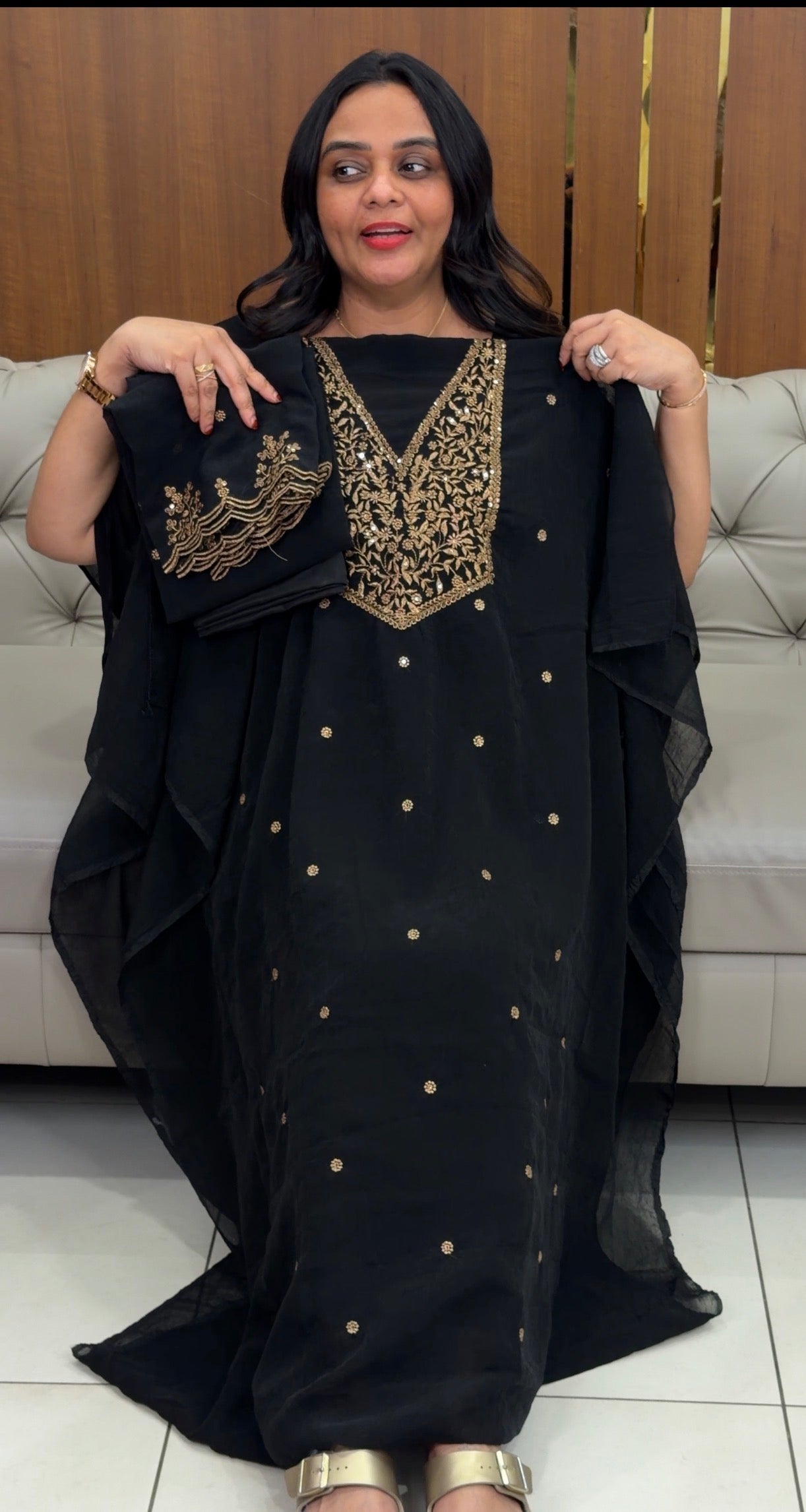 SHIMMER TISSUE UNSTITCHED SALWAR SUITS - IHA 32893