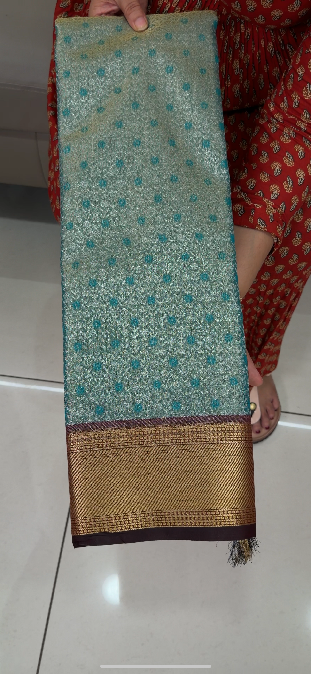 SEMI BROCADE SAREES - IHA 28959