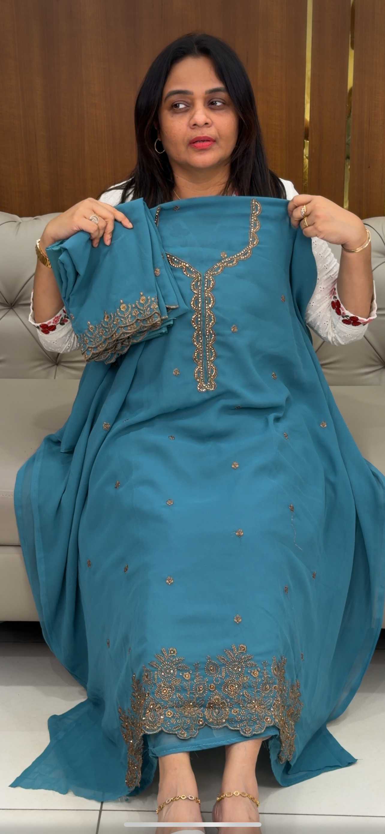 FORWARD GEORGETTE UNSTITCHED SALWAR SUITS - IHA 29364