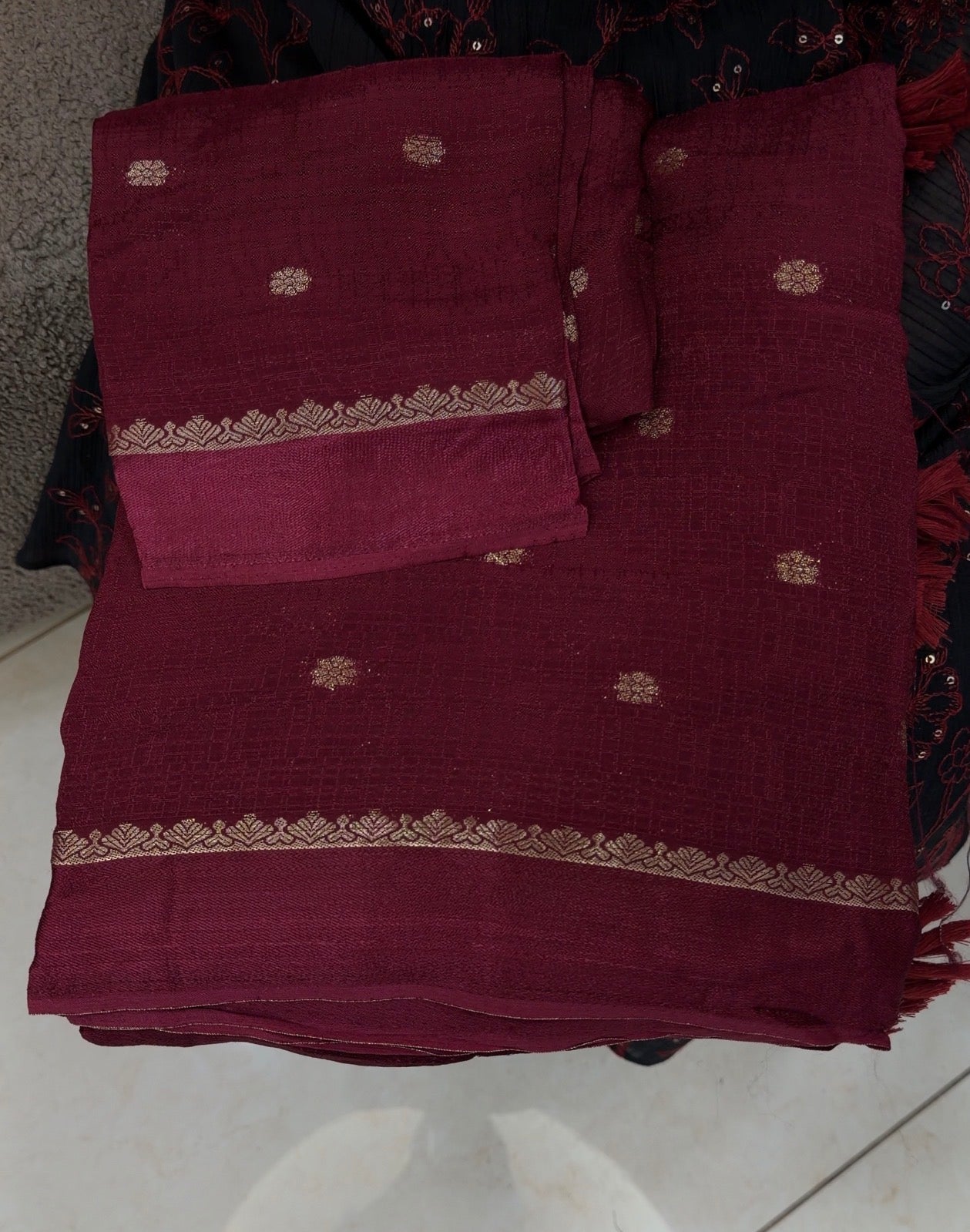 SEMI SILK SAREES - IHA 32485