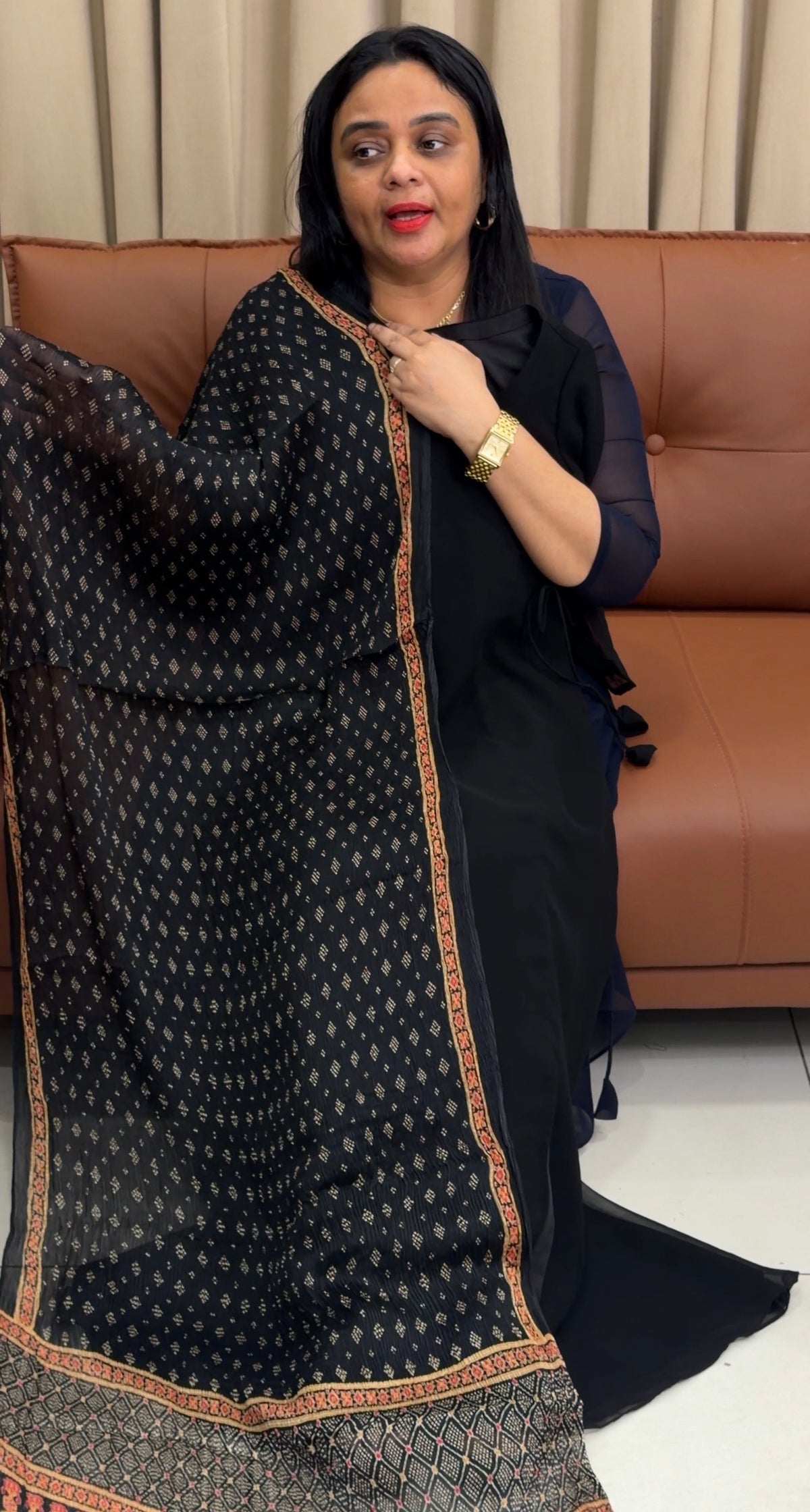 IHA'S IN-HOUSE ALINE TOP AND DUPATTA - IHA 35426