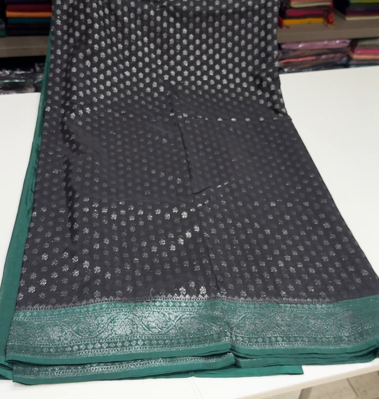 SEMI BANARASI SAREES - IHA 16103