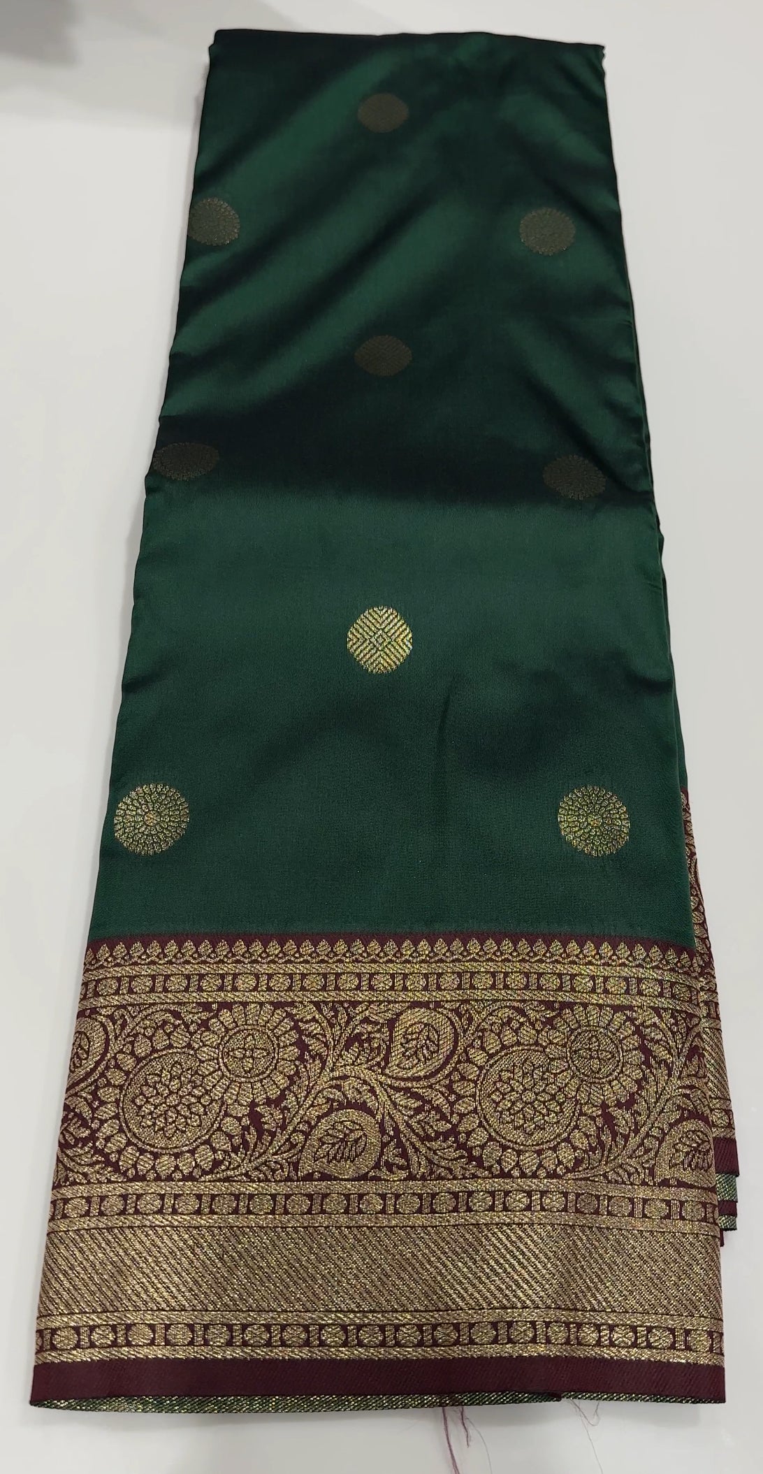 SEMI KANCHIPURAM SAREES - IHA 17198