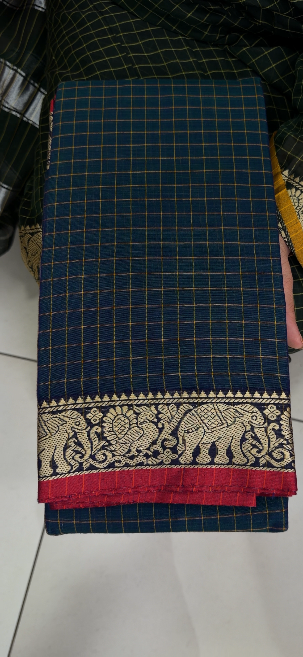 HANDLOOM COTTON SAREES - IHA 34584