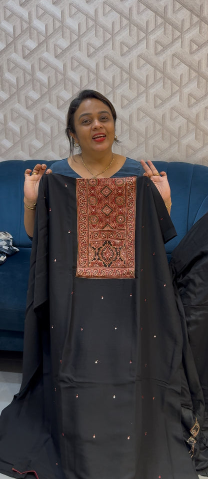 COTTON LINEN KURTA MATERIALS - IHA 28864