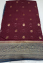 GEORGETTE BANARASI SAREES - IHA 18700