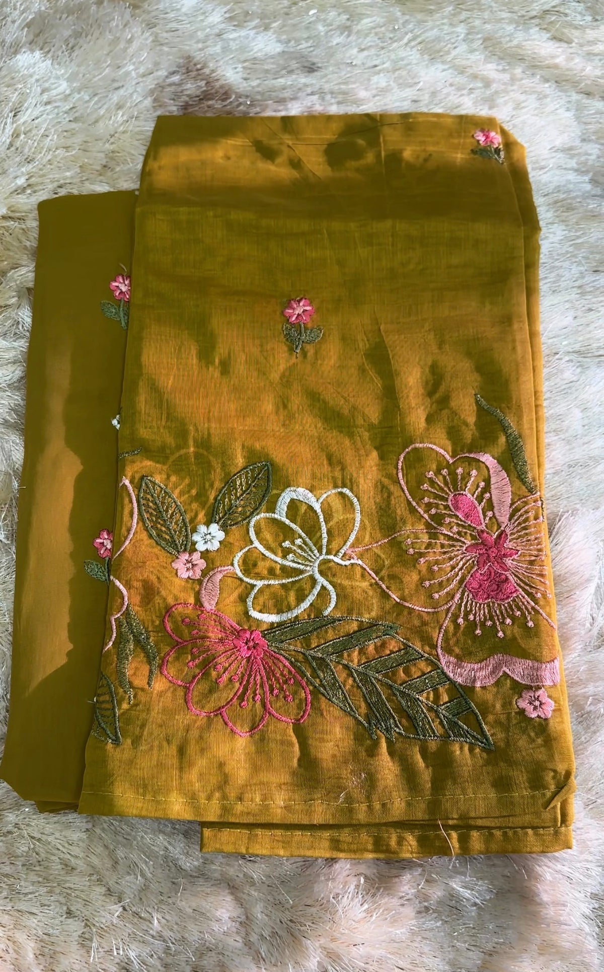 MUL CHANDERI UNSTITCHED SALWAR SUITS - IHA 36022