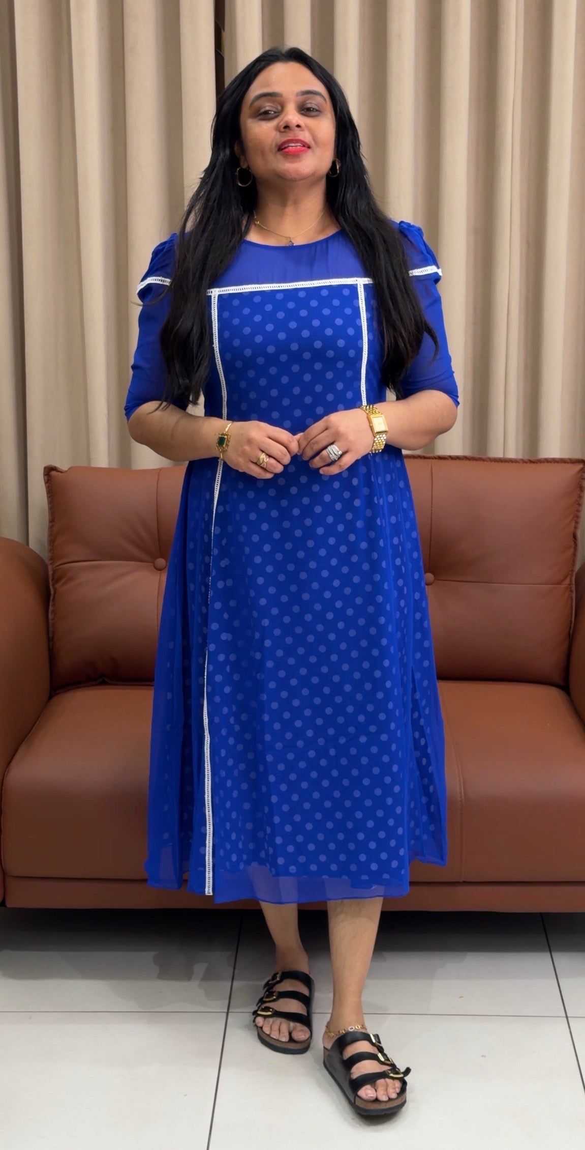 IHA'S IN-HOUSE DESIGNER FROCKS - IHA 35347