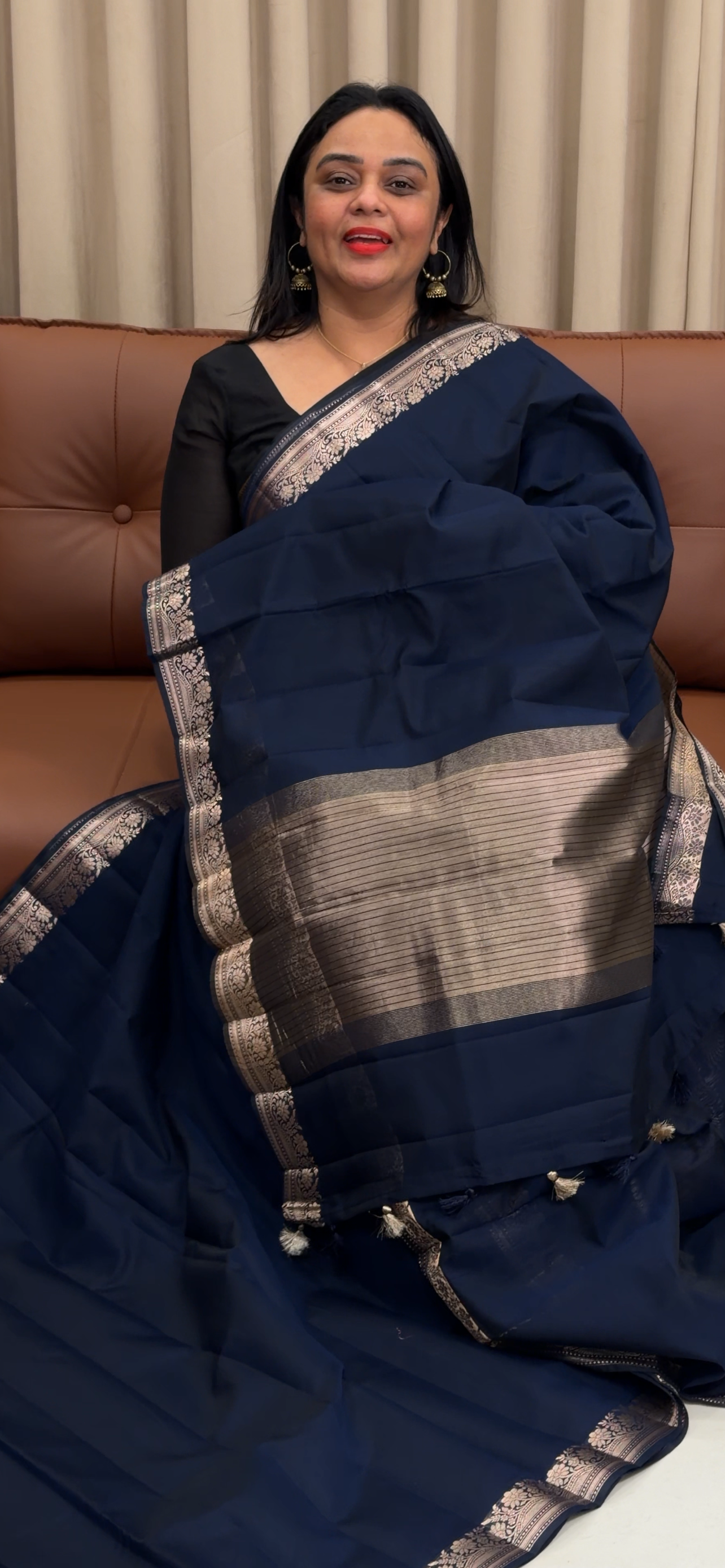 MUL CHANDERI SAREES - IHA 33566