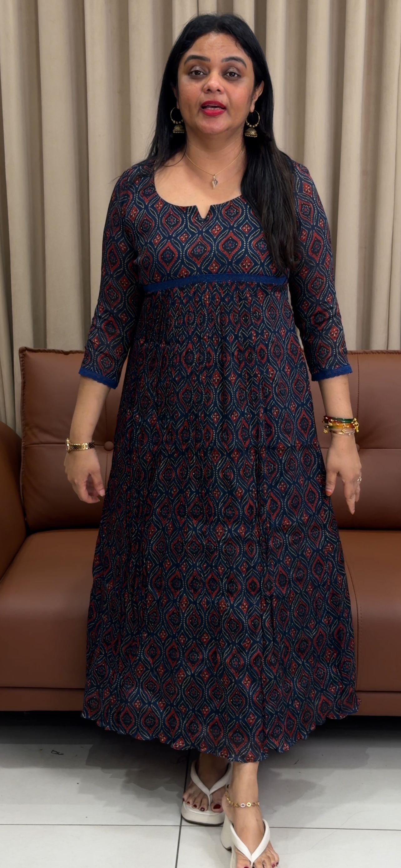 IHA'S IN-HOUSE PLATINUM CHIFFON ALINE TOPS - IHA 33856