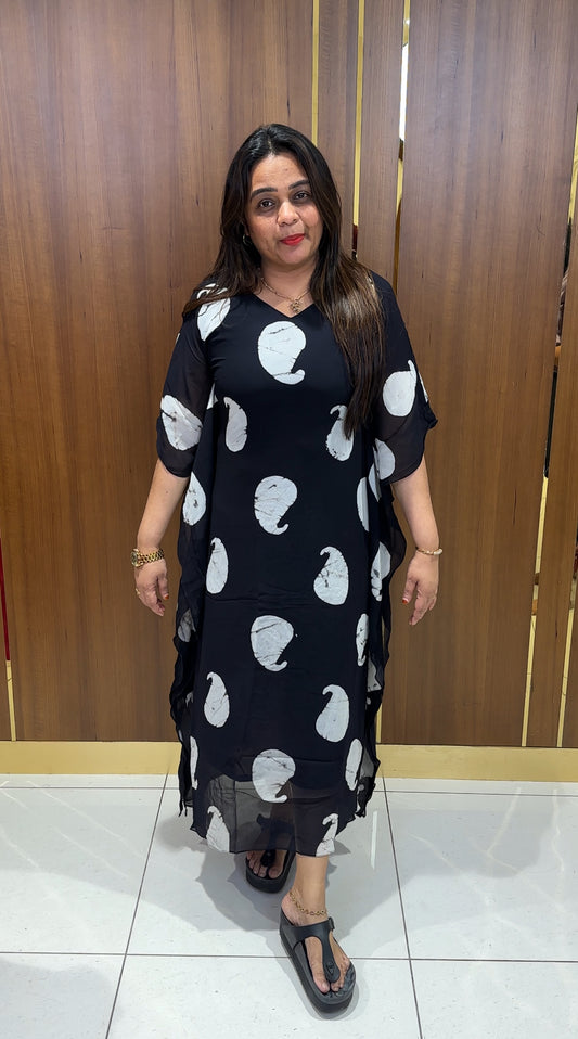 IHA'S IN-HOUSE  GEORGETTE KAFTAN - IHA 22785