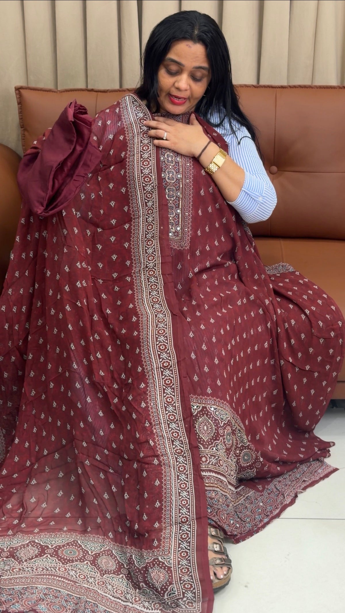 VISCOSE GEORGETTE UNSTITCHED SALWAR SUITS - IHA 35936