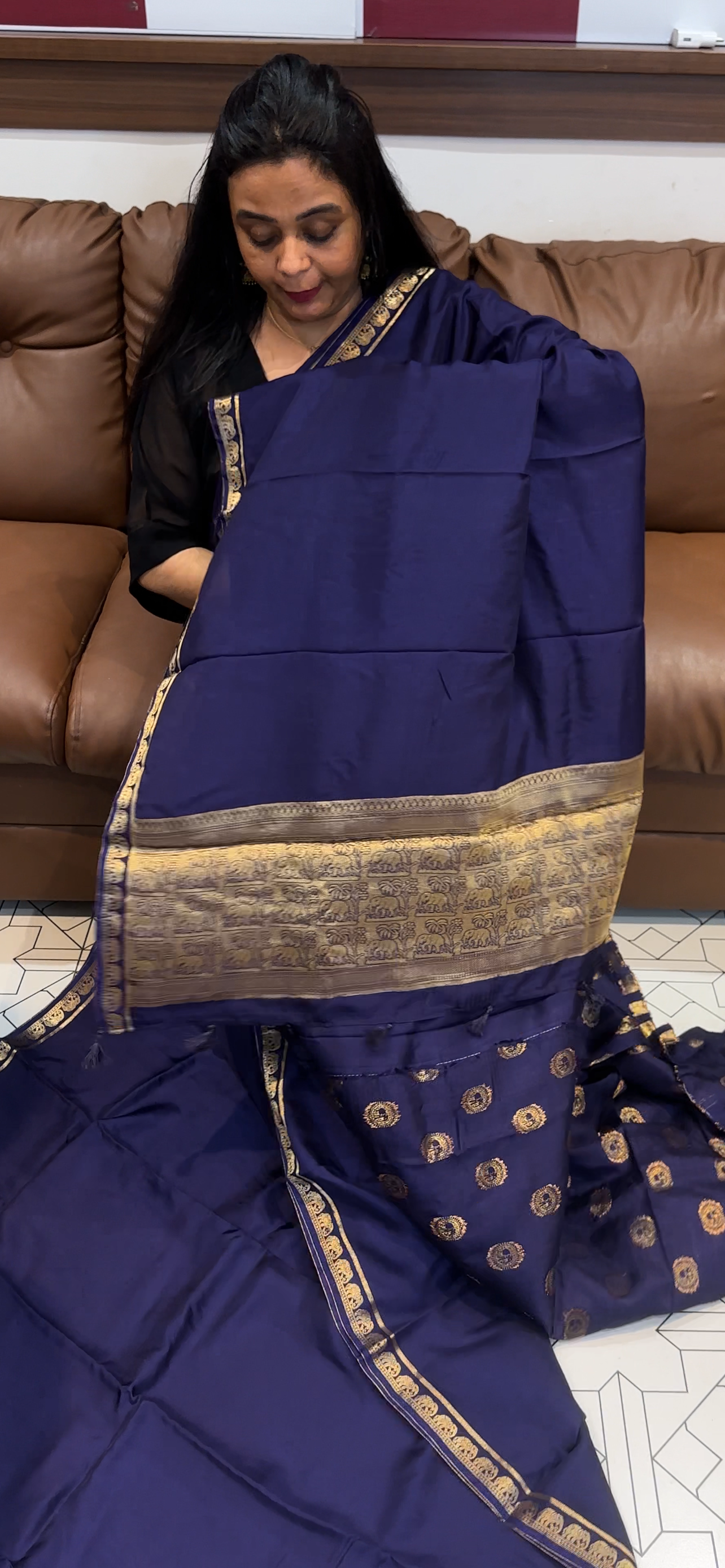 VISCOSE CRAPE SAREES - IHA 35061