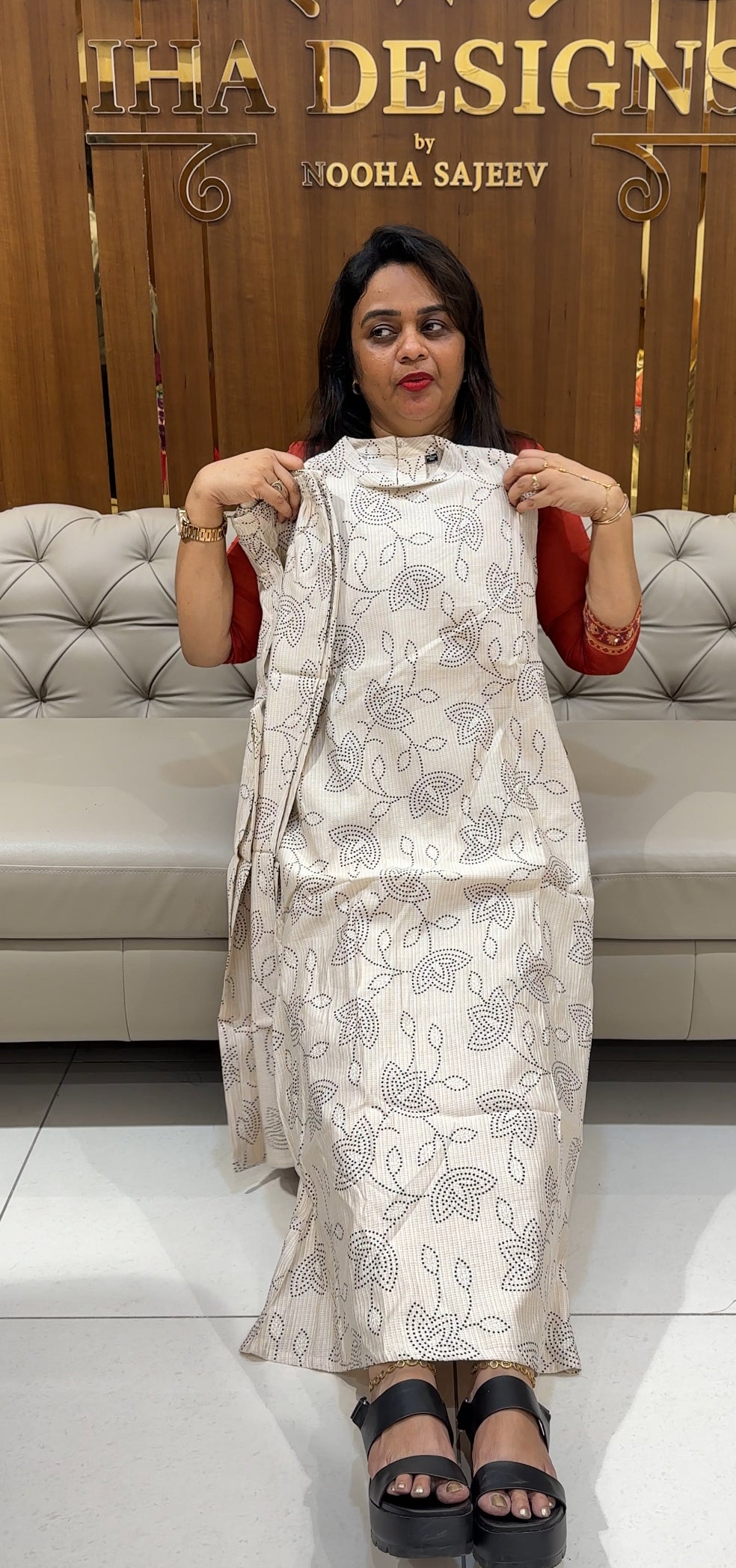 COTTON PRINTED TOP AND BOTTOM - IHA 29203