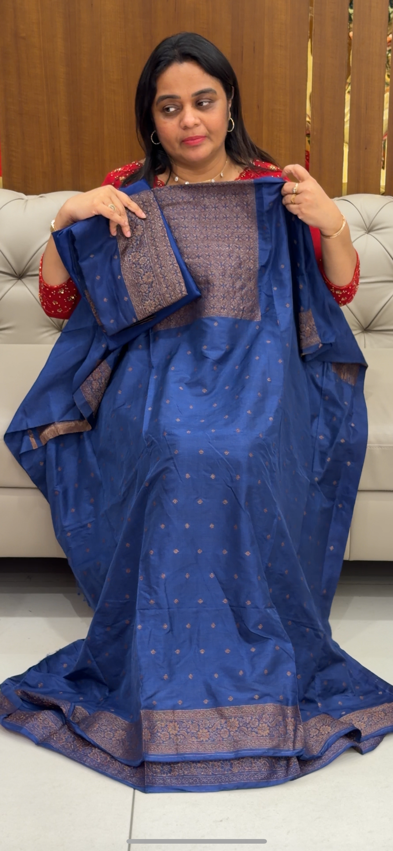 BANARASI UNSTITCHED SALWAR SUITS - IHA 28765