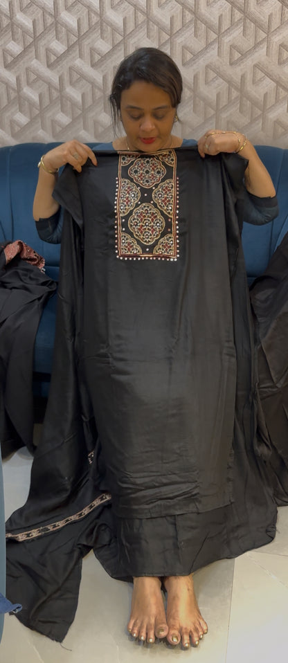 COTTON LINEN KURTA MATERIALS - IHA 28864