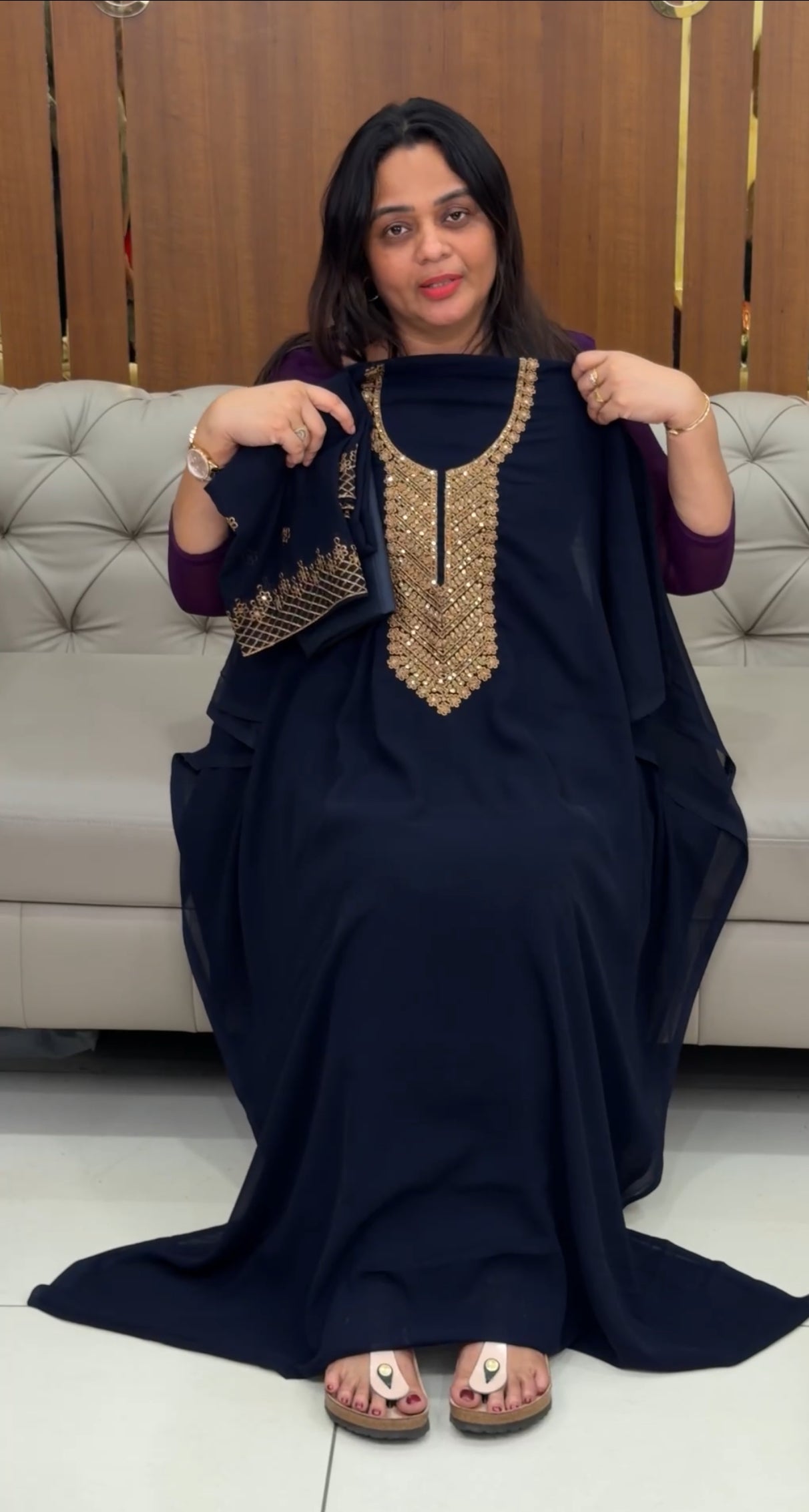 FAUX GEORGETTE UNSTITCHED SALWAR SUITS - IHA 29188