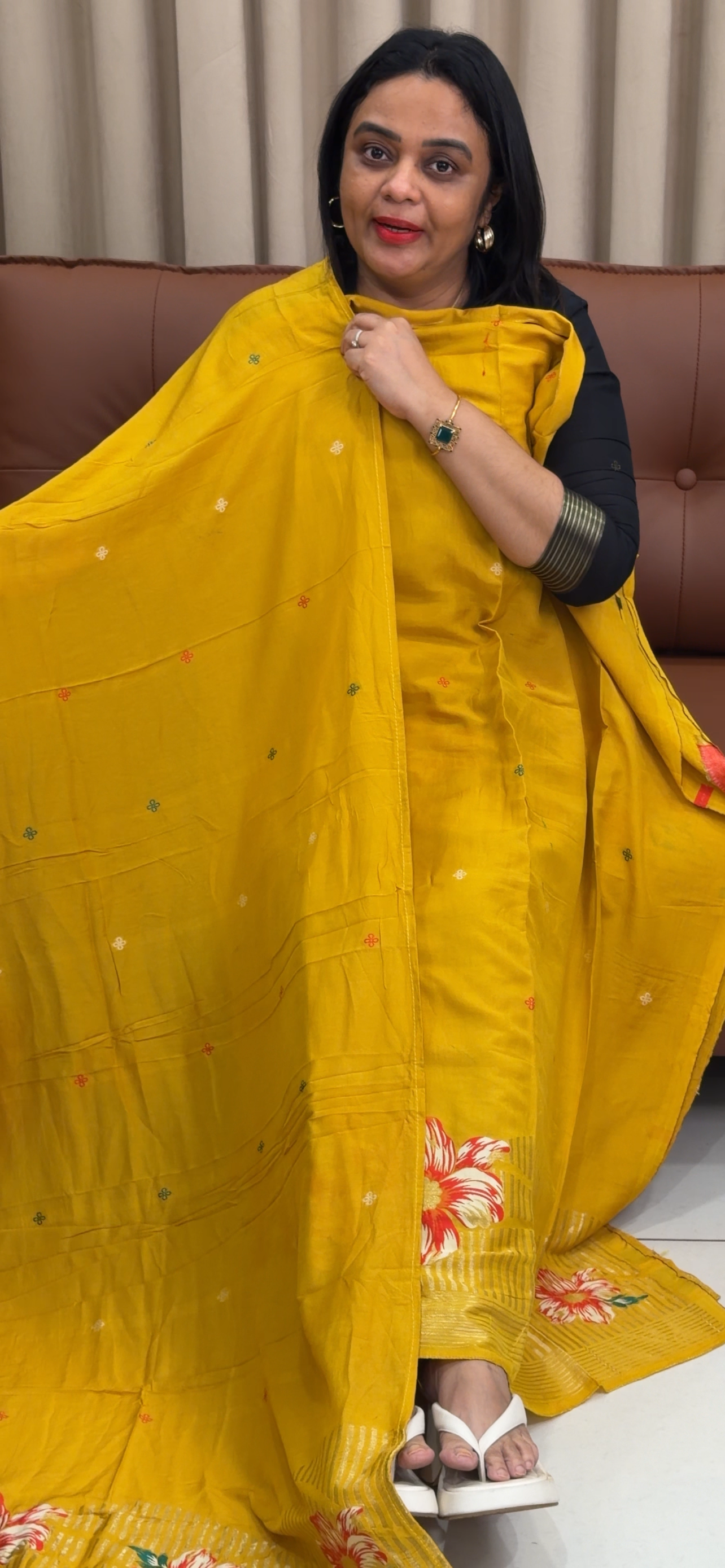 FORWARD SOFT MUL UNSTITCHED SALWAR SUITS - IHA 33498