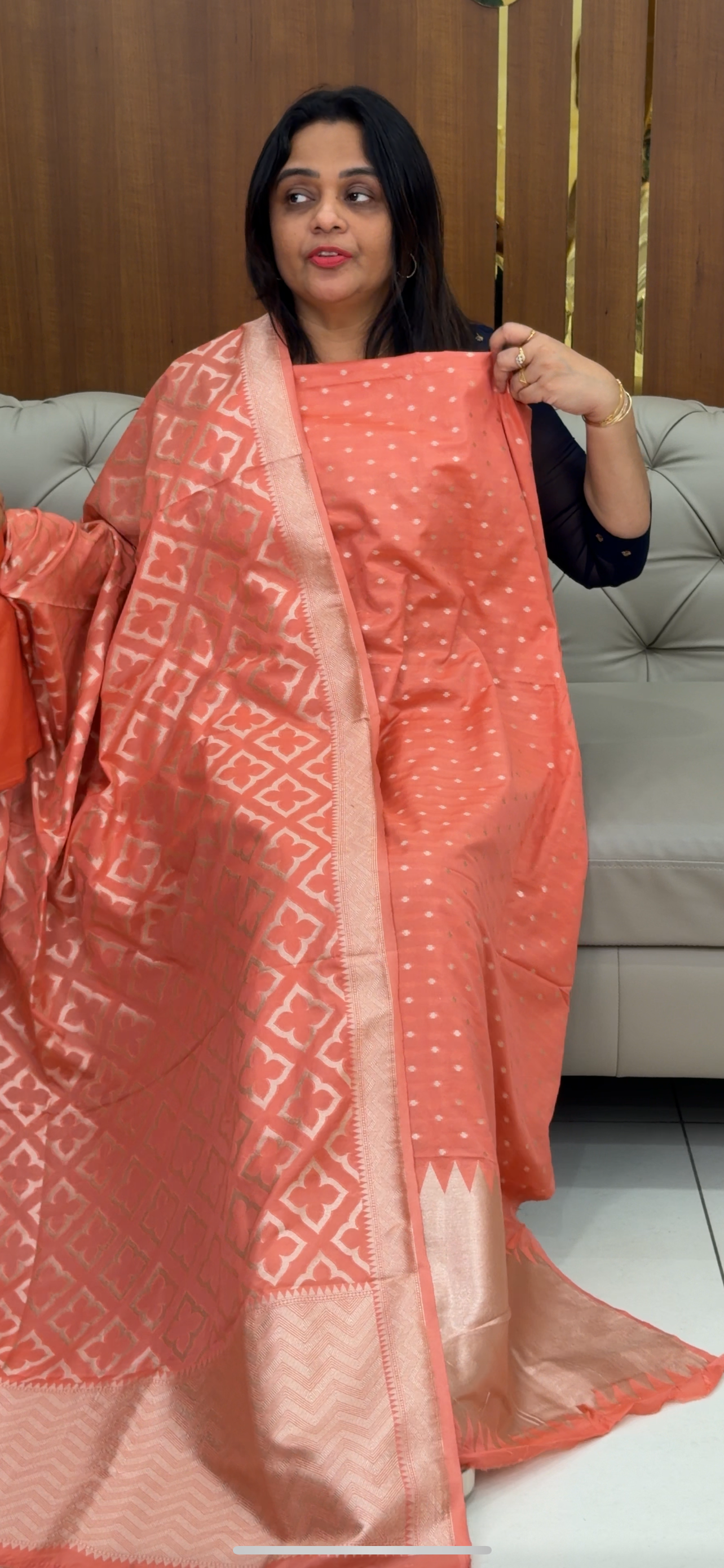 BANARASI UNSTITCHED SALWAR SUITS - IHA 29511