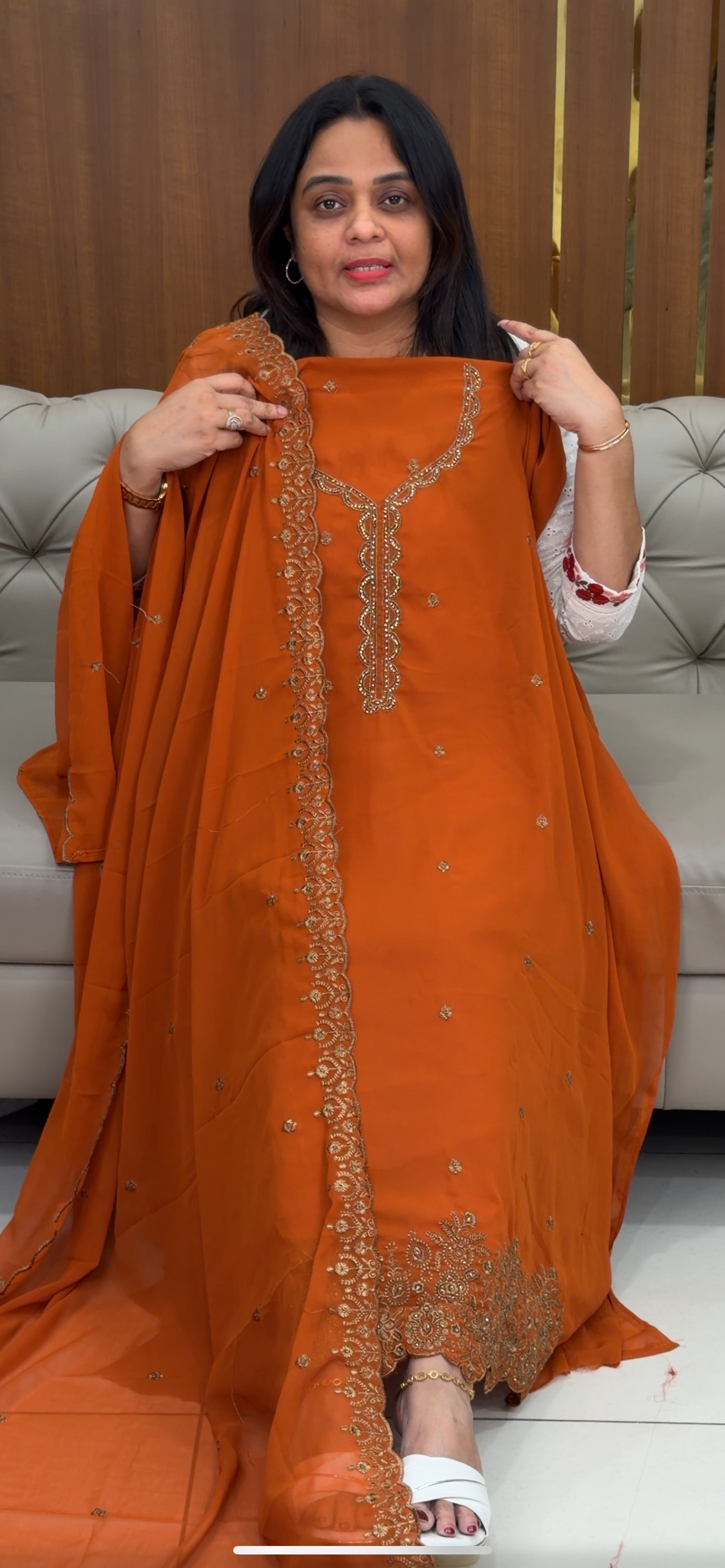 FORWARD GEORGETTE UNSTITCHED SALWAR SUITS - IHA 29364