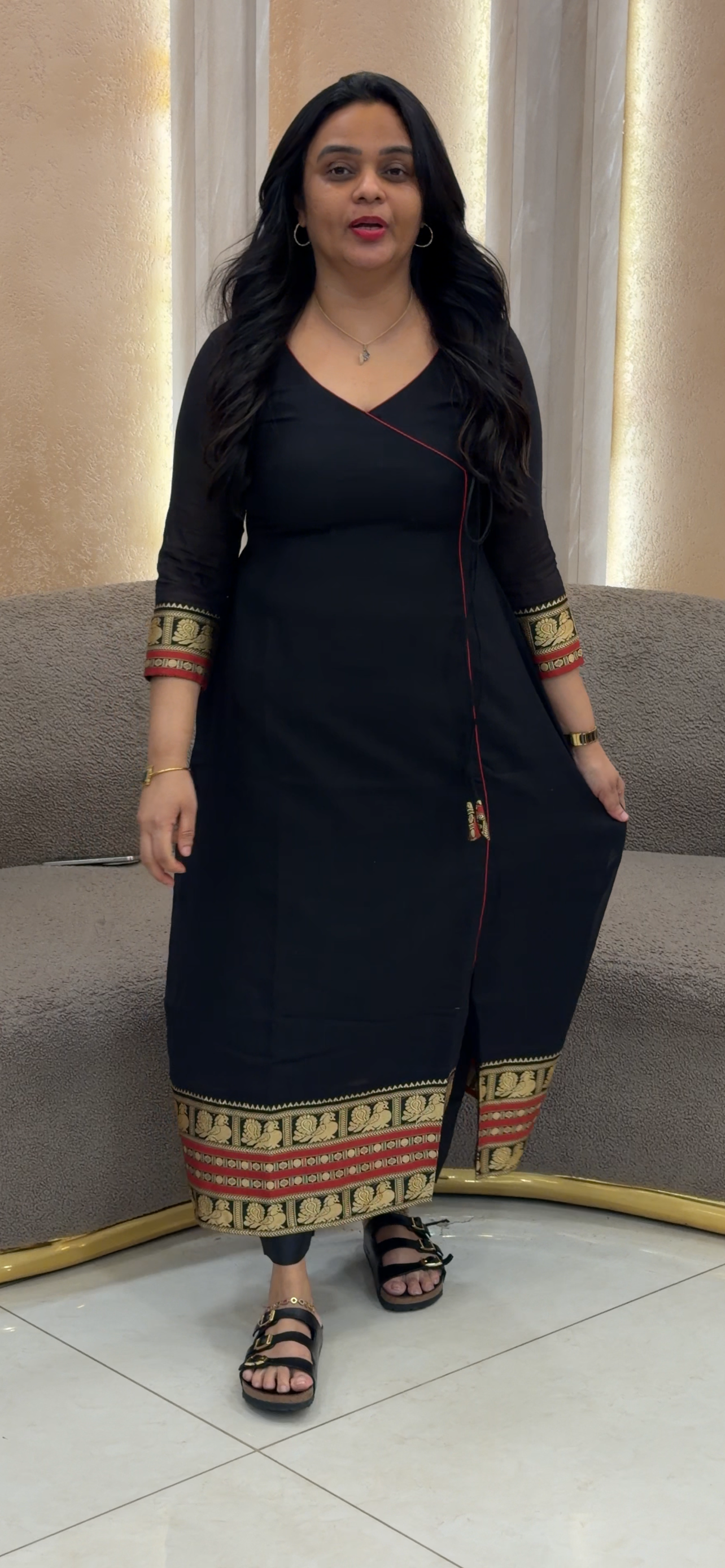 IHA'S IN-HOUSE HANDLOOM COTTON ALINE TOPS - 35067