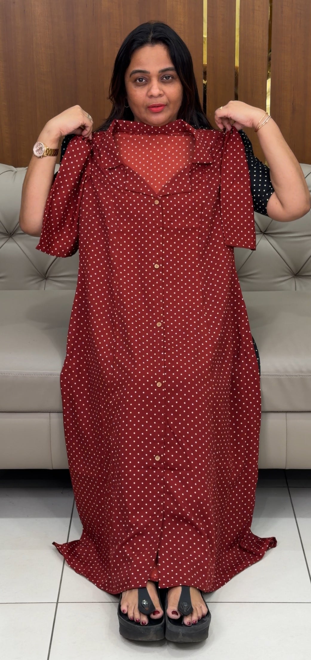 IHA'S IN-HOUSE PRINTED FROCKS - IHA 28997