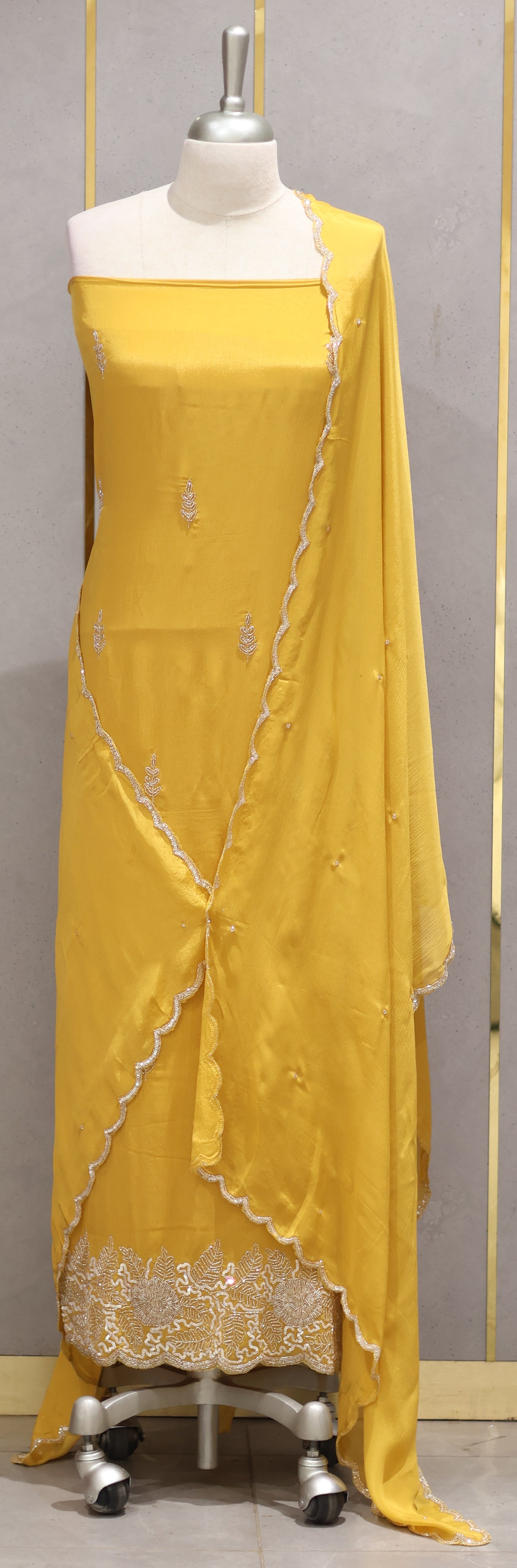 PARTY WEAR UNSTICHED SALWAR SUITS - IHA 26787