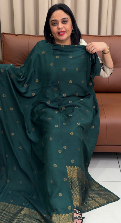 FORWARD MALAI CHANDERI UNSTITCHED SALWAR SUITS - IHA 34105