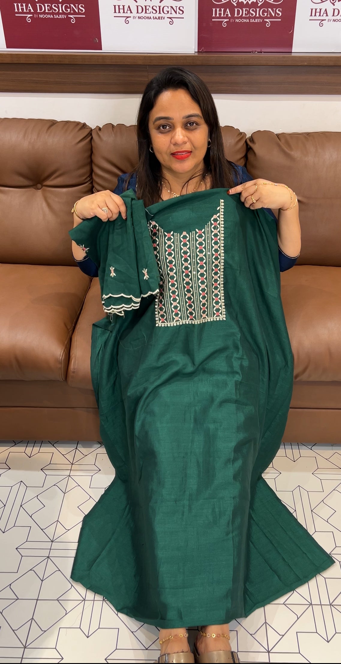 SEMI RAW SILK UNSTITCHED SALWAR SUITS - IHA 24569