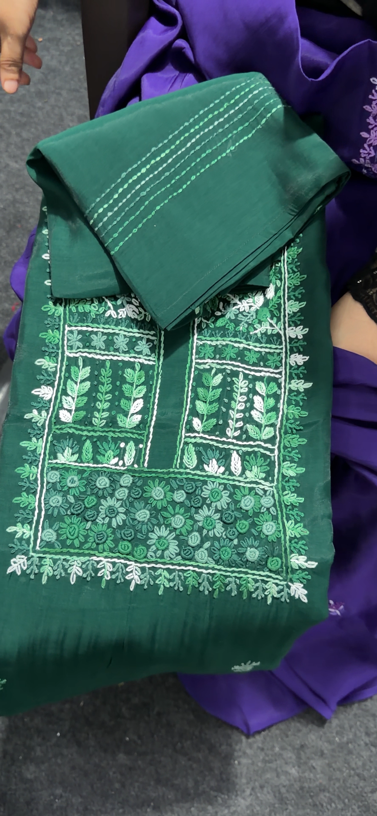 MALAI CHANDERI  UNSTITCHED SALWAR SUITS - IHA 36050