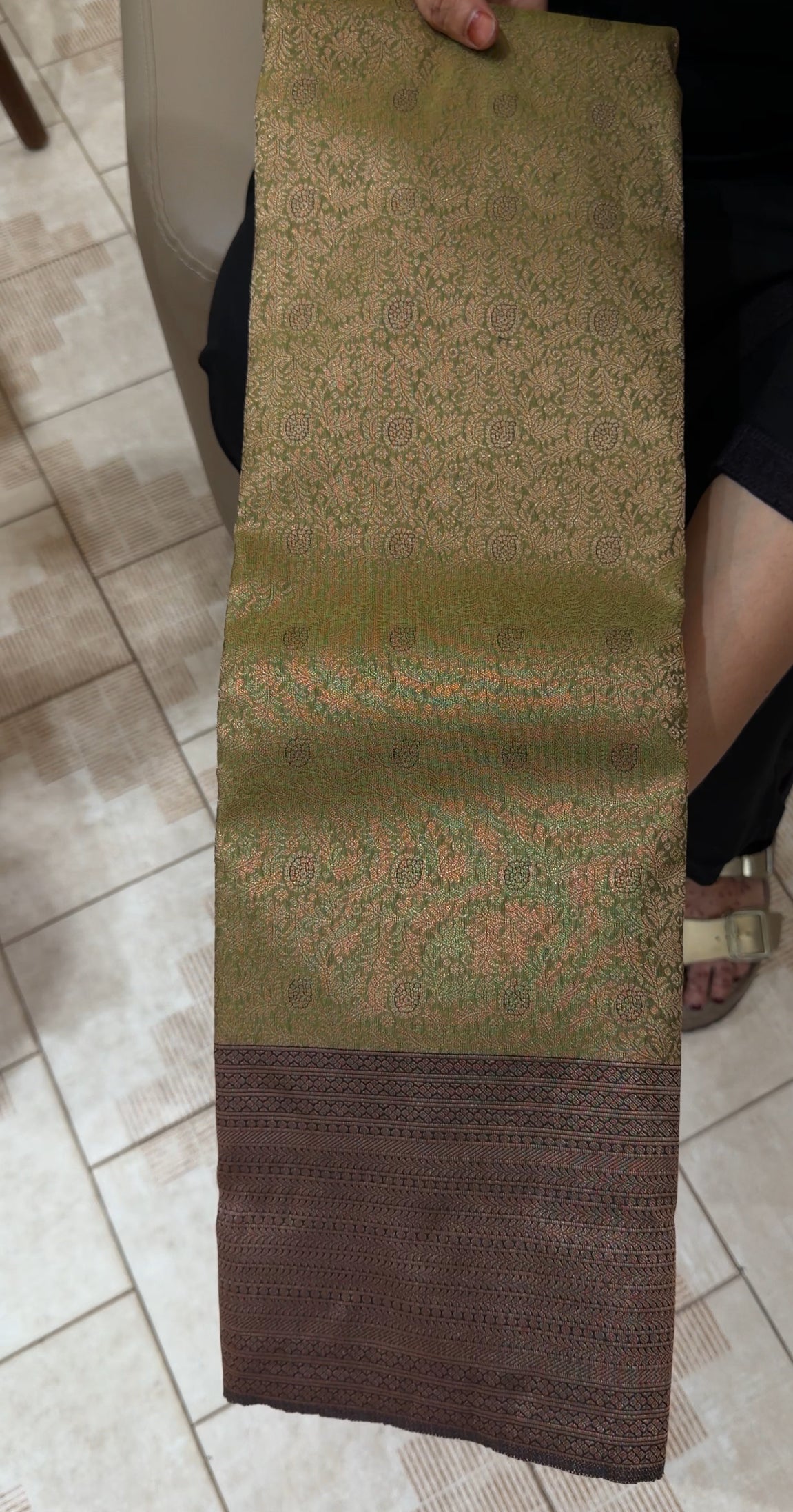 SEMI KANCHIPURAM SAREES - IHA 30204