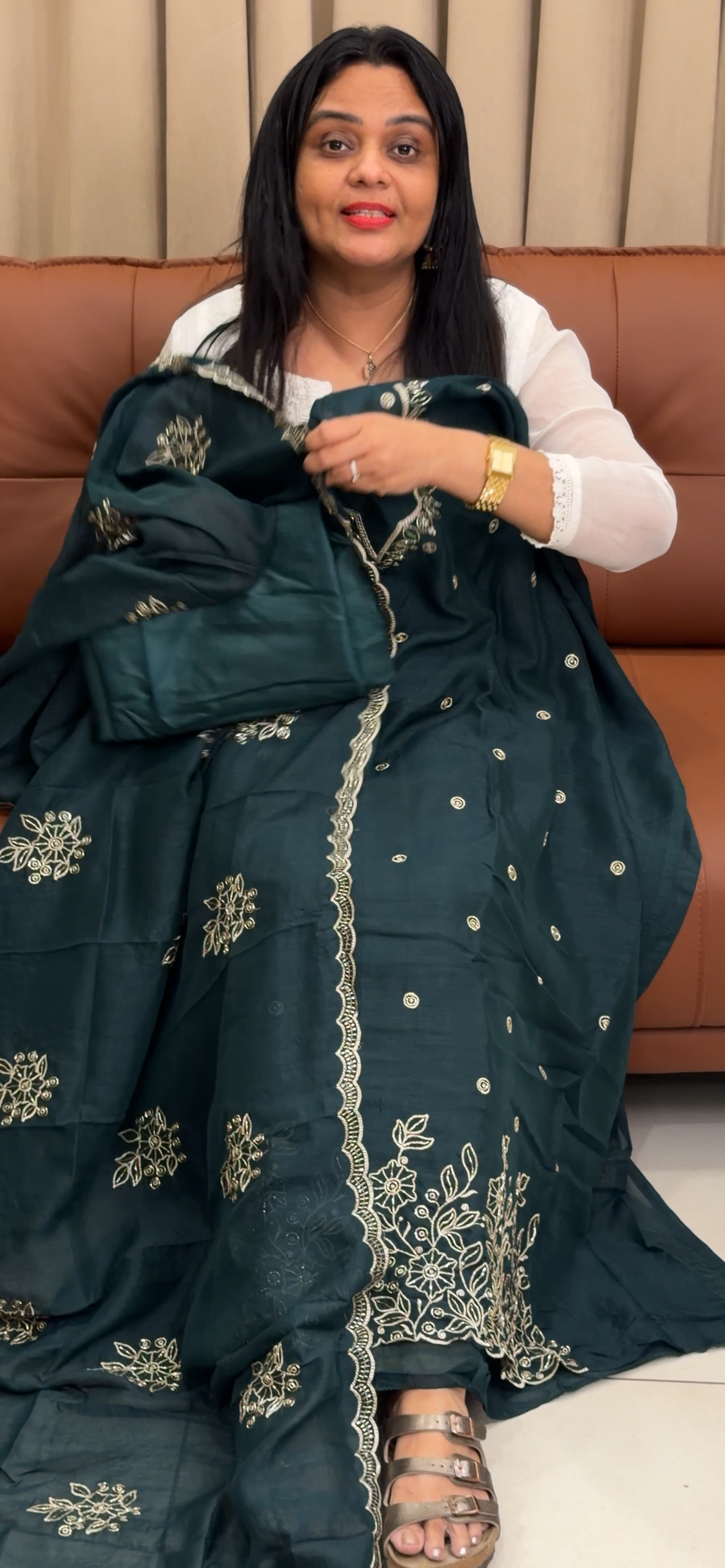 SEMI SILK UNSTITCHED SALWAR SUITS - IHA 35764