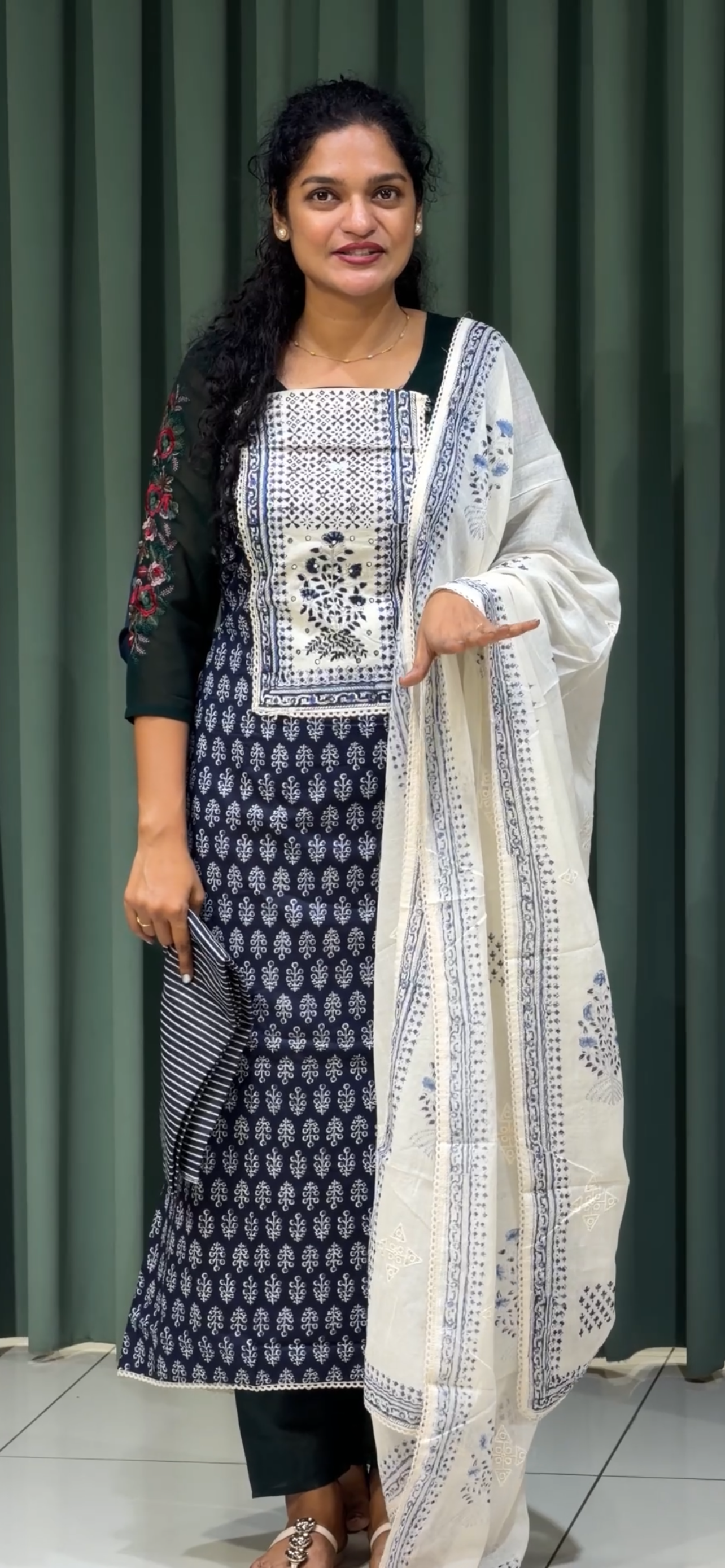 COTTON UNSTITCHED SALWAR SUITS - IHA 33184