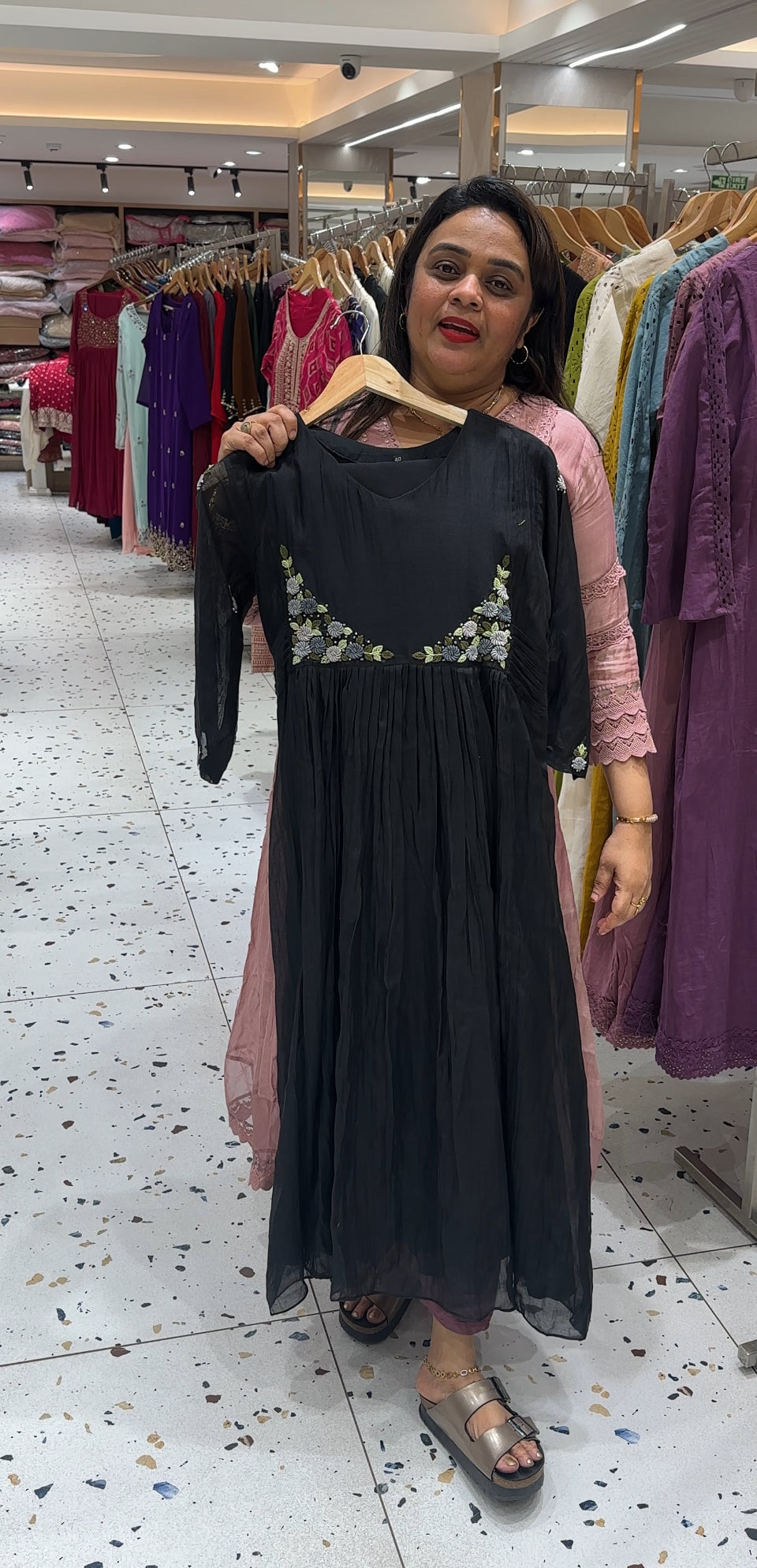 MALAI CHANDERI TOP,BOTTOM AND DUPATTA - IHA 23563