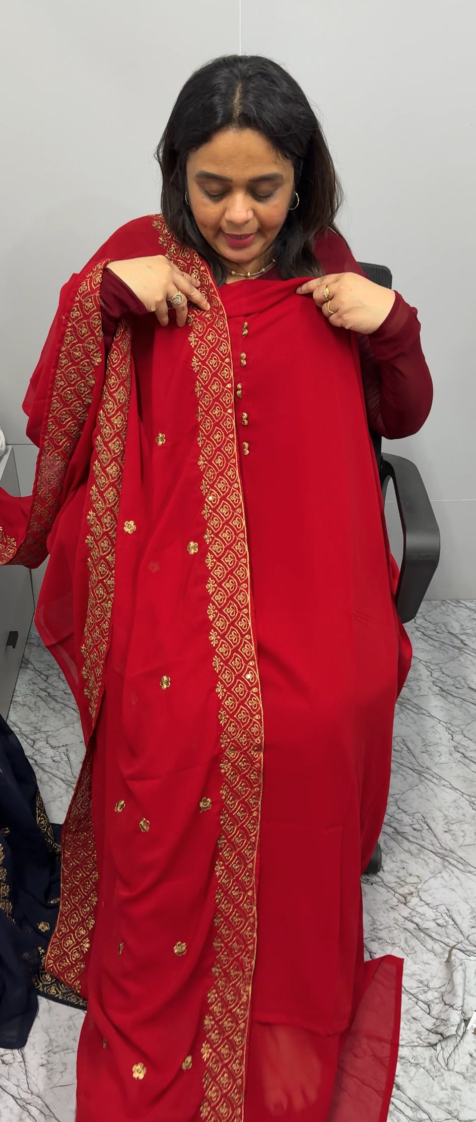 FORWARD GEORGETTE UNSTITCHED SALWAR SUITS - IHA 26940