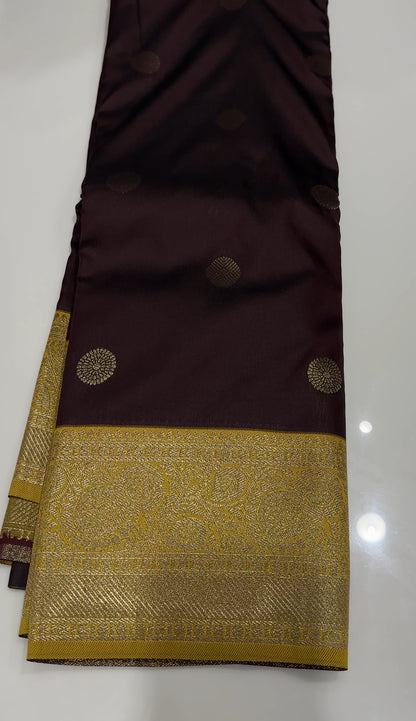 SEMI KANCHIPURAM SAREES - IHA 17198