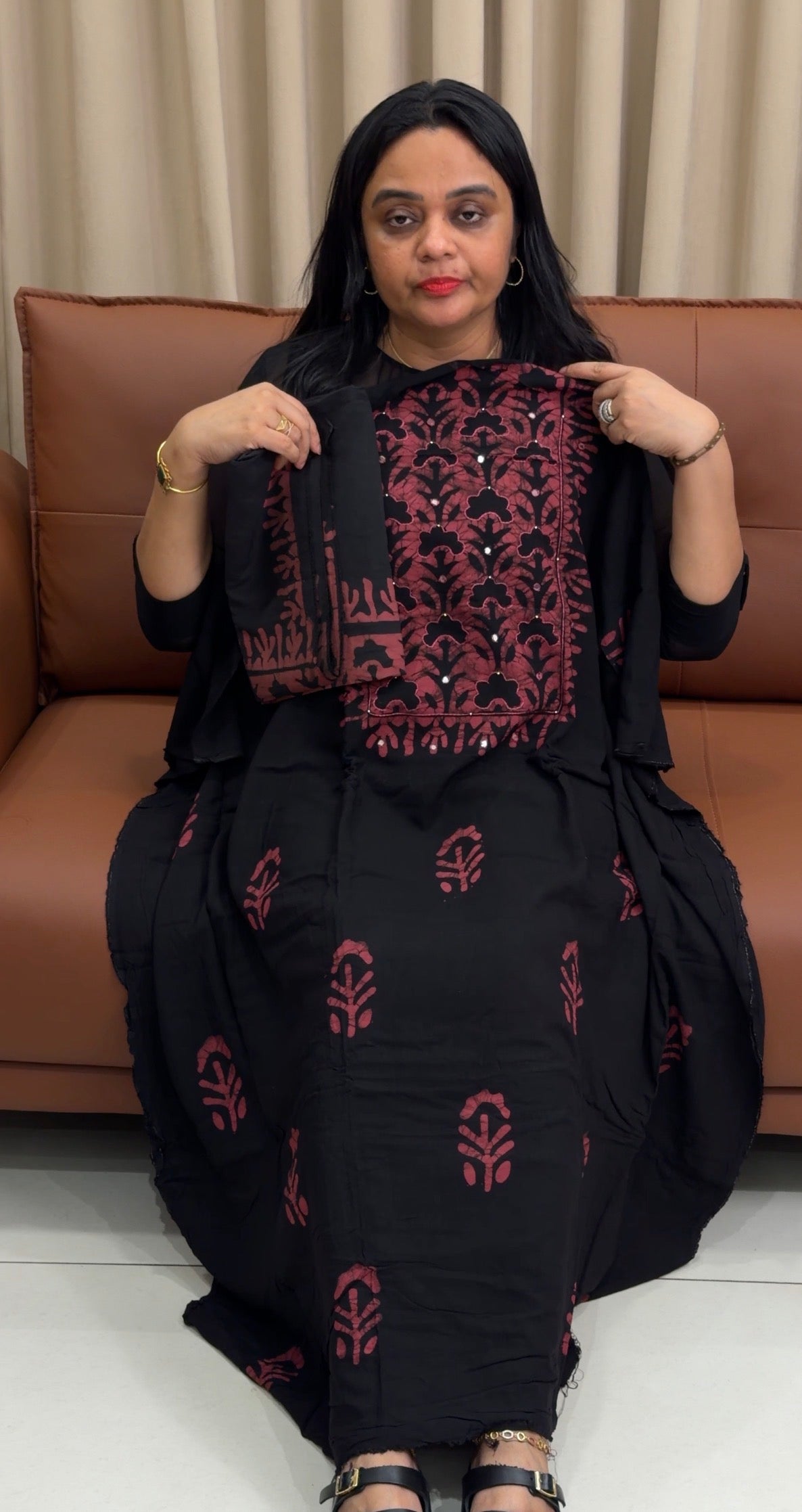 BATIK PRINTED UNSTITCHED SALWAR SUITS - IHA 35212