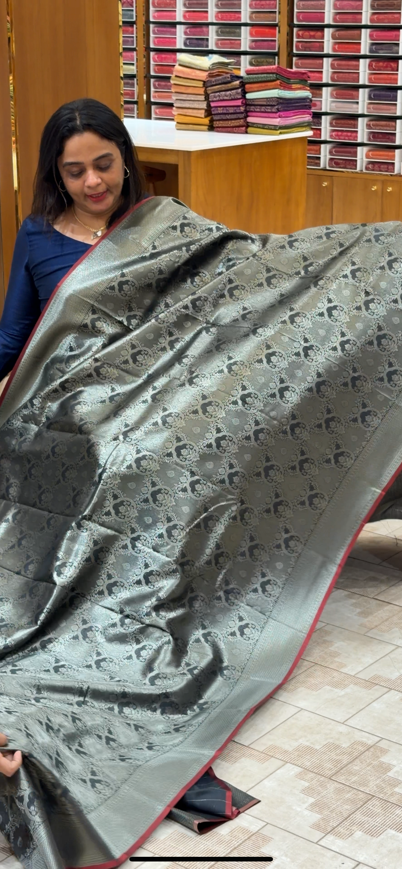 SEMI SILK SAREES - IHA 29472