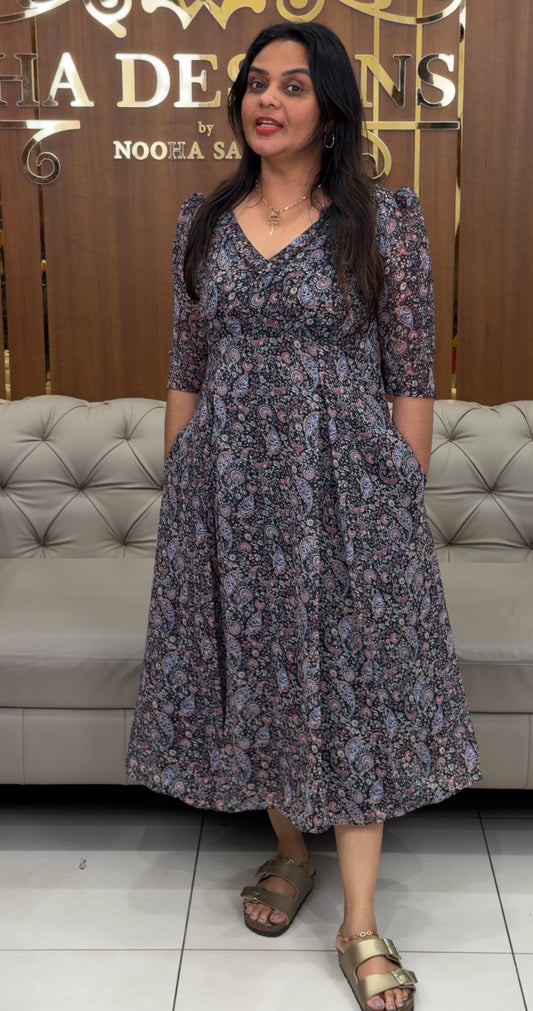 IHA'S IN-HOUSE PRINTED GEORGETTE TOPS - IHA 30957