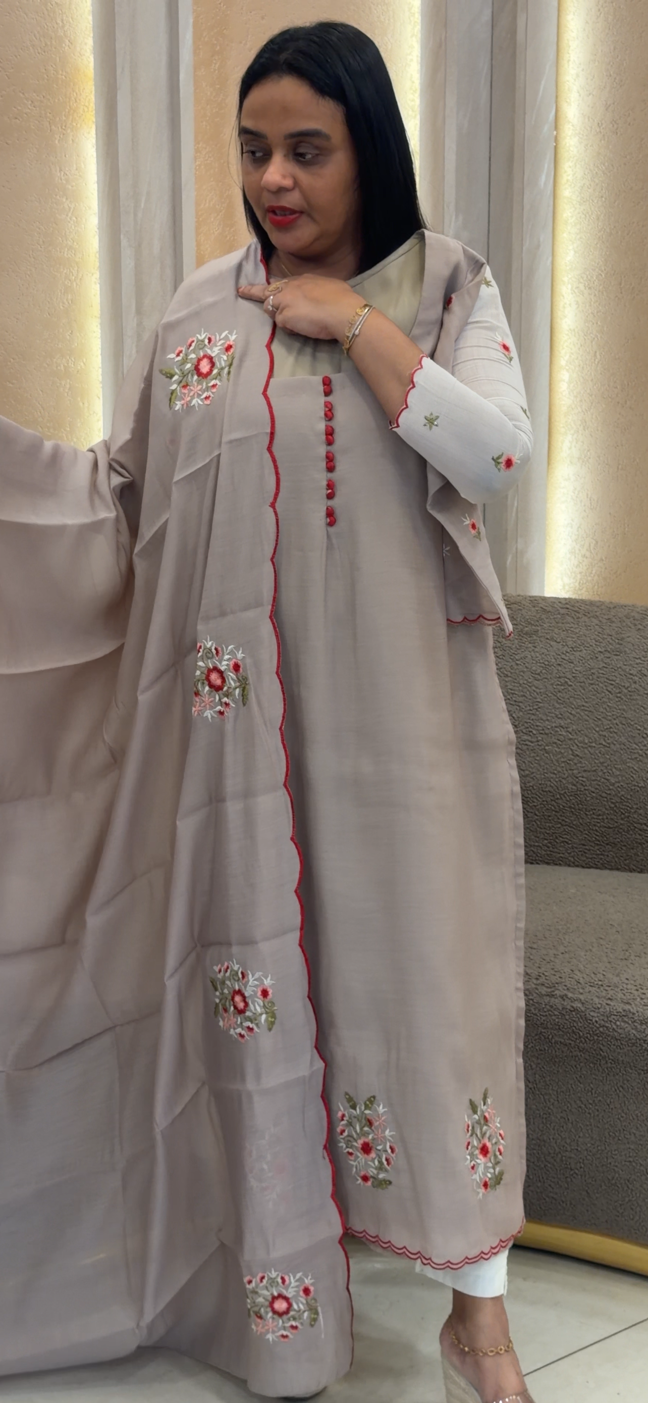 IHA'S IN-HOUSE MUL CHANDERI UNSTITCHED SALWAR SUITS - IHA 32895